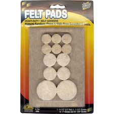 MAS88499 - Master Mfg. Co Scratch Guard&reg; Felt Pads, Combo Pack