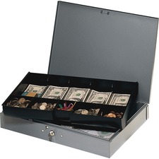 MMF2215CBTGY - MMF Heavy Gauge Steel Cash Box with Tray