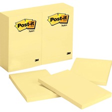 MMM659 - Post-it Notes, 4 in x 6 in, Canary Yellow