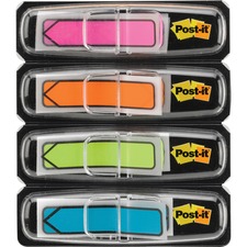 MMM684ARR4 - Post-it Arrow Flags, Assorted Bright Colors, 1/2 in. Wide