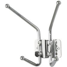 SAF4160 - Safco 2-Hook Contemporary Steel Coat Hooks