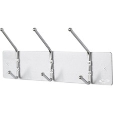 SAF4161 - Safco 3-Hook Contemporary Steel Coat Hooks