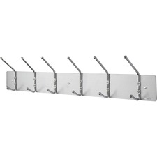 SAF4162 - Safco 6-Hook Contemporary Steel Coat Hooks