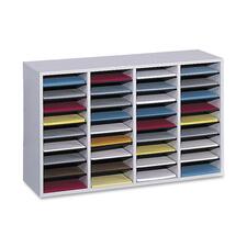 SAF9424GR - Safco Adjustable Shelves Literature Organizers