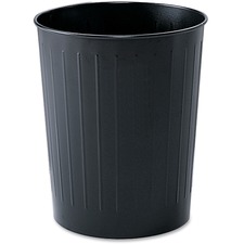 SAF9604BL - Safco Fire-safe Steel Round Wastebasket