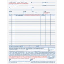 TOP3847 - TOPS Bill-of-Lading Snap off 4-part Form Sets
