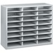 FEL25041 - Fellowes Literature Organizer - 24 Compartment Sorter, Dove Gray