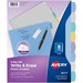 AVE16171 - Avery&reg; Big Tab(TM) Write & Erase Durable Plastic Dividers, 8 Multicolor Tabs, 1 Set (16171)