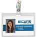 BAU62916 - SICURIX Self-laminating Badge Holder with Clip