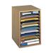 SAF9419MO - Safco Adjustable Vertical Wood Shelf Organizer