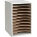 SAF9419GR - Safco Adjustable Vertical Wood Shelf Organizer
