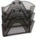 SAF4175BL - Safco Black Magic Magnetic Triple File Pocket
