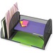 SAF3264BL - Safco Onyx 2 Upright/2 Tray Mesh Desk Organizer