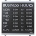 USS4247 - HeadLine Century Business Hours Sign