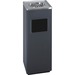 SAF9696BL - Safco Sandless Square Ash Urn/Trash Receptacle