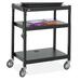 SAF8932BL - Safco Adjustable Height A/V Cart