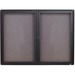 QRT23643 - Quartet Enclosed Fabric-Covered Bulletin Board