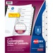 AVE11132 - Avery&reg; Customizable Table of Contents Dividers, Ready Index(R) Printable Section Titles, Preprinted 1-8 White Tabs, 1 Set (11132)