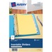 AVE11102 - Avery&reg; Mini Insertable Tab Dividers, 5-1/2" x 8-1/2", Clear Tabs, 5-Tab Set (11102)