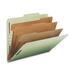 NAT01058 - Nature Saver Recycled Gray/Green Classification Folders