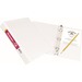 AVE17116 - Avery&reg; Mini Durable View Binder, 1" Round Rings, 175-Sheet Capacity, 5-1/2" x 8-1/2", DuraHinge(R), White (17116)