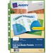 AVE75308 - Avery&reg; Small Binder Pockets, Fold-Out, 5 1/2 x 9 1/4, Assorted, Pack of 3 (75308)