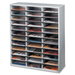 FEL2506103 - Fellowes Litrature Organizer - 36 Compartment, Letter, Dove Gray