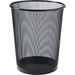 LLR52770 - Lorell Black Steel Mesh Round Waste Bin