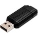 VER49065 - Verbatim 64GB Pinstripe USB Flash Drive - Black
