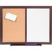 LLR84270 - Lorell Dry-erase Mahogany Frame Cork Combo Boards