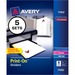 AVE11552 - Avery&reg; Customizable Print-On(TM) Dividers, 8 Tab, White, 5 Sets (11552)