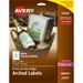 AVE22826 - Avery&reg; Water-Resistant Arched Labels, Print to the Edge, Textured Matte, 3-1/2" x 4-3/4", 40 Labels (22826)