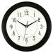 AOP6424 - Artistic 12" Black Frame Round Wall Clock