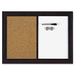 QRT03834 - Quartet Espresso Combination Dry Erase/Cork Board