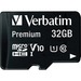 VER44083 - Verbatim 32GB Premium microSDHC Memory Card with Adapter, UHS-I V10 U1 Class 10