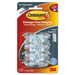 MMM17302CLRC - 3M Cord Clips, Small, 12 Adhesive Strips, 8/Pack, Clear
