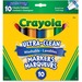 CYO567910 - Crayola 10-Colour Ultra-Clean Washable Markers Set