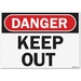 USS5491 - U.S. Stamp & Sign OSHA Danger Keep Out Safety Sign