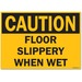 USS5494 - U.S. Stamp & Sign OSHA Slippery When Wet Sign