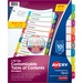 AVE11842 - Avery&reg; Ready Index(R) 10-Tab Binder Dividers, Customizable Table of Contents, Contemporary Multicolor Tabs, 1 Set (11842)