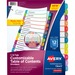 AVE11843 - Avery&reg; Ready Index(R) 12-Tab Binder Dividers, Customizable Table of Contents, Contemporary Multicolor Tabs, 1 Set (11843)