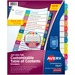 AVE11847 - Avery&reg; Customizable Table of Contents Dividers, Ready Index(R) Printable Section Titles, 12 Preprinted Jan-Dec Arched Multicolor Tabs, 1 Set (11847)