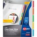 AVE16740 - Avery&reg; Clear Easy View Durable Plastic Dividers, 5 Tabs (16740)
