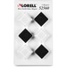 LLR52560 - Lorell Square Glass Cap Rare Earth Magnets