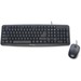 VER99202 - Verbatim Slimline Corded USB Keyboard and Mouse-Black