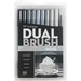 TOM56171 - Tombow Dual Brush Art Pen 10-piece Set - Grayscale Colours