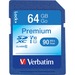 VER44024 - Verbatim 64GB Premium SDXC Memory Card, UHS-I V10 U1 Class 10