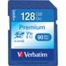 VER44025 - Verbatim 128GB Premium SDXC Memory Card, UHS-I V10 U1 Class 10