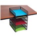 SAF3240BL - Safco Onyx Horizontal Hanging Desktop Storage