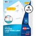 AVE14439 - Avery&reg; Big Tab(TM) Printable Large White Label Dividers with Easy Peel(R), 8 Tabs, 4 Sets (14439)